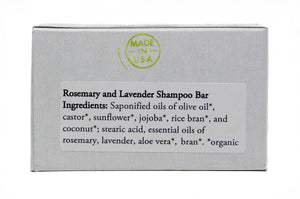 Rosemary and Lavender Organic Shampoo Bar